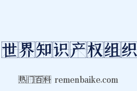 世界知识产权组织是什么意思的图片